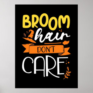 Poster Cadeau Halloween Les Cheveux De Chambre Ne S'En