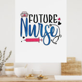 Poster Cadeau infirmière | future infirmière (Cuisine)