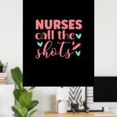 Poster Cadeau infirmière | Infirmière Appelez Les Tirs (Bureau à domicile)