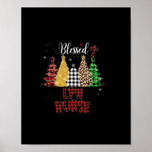 Poster Cadeau infirmière Infirmière du LPN bienheureuse