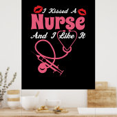 Poster Cadeau infirmière | J'Ai Baisé Une Infirmière Et J (Cuisine)