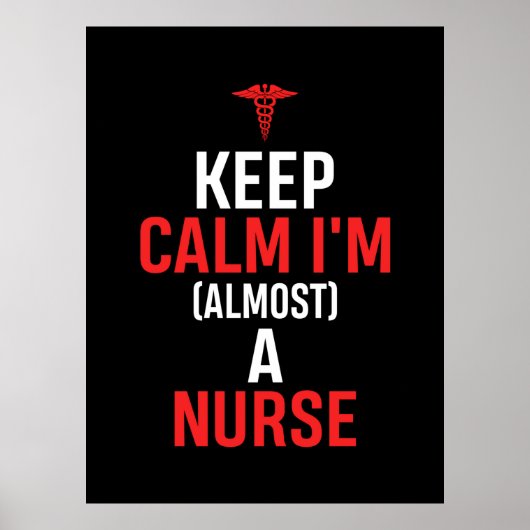 Poster Cadeau infirmière | Restez Calme Je Suis Infirmièr (Devant)