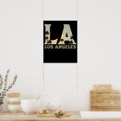 Poster Cadeau Los Angeles LA California (Cuisine)