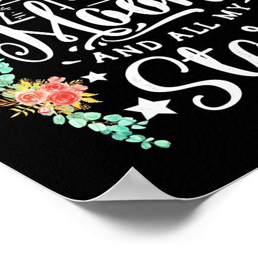 Poster Cadeau mariage | Vous Êtes Ma Lune Et Toutes Les É (Coin)