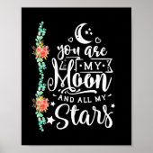 Poster Cadeau mariage | Vous Êtes Ma Lune Et Toutes Les É (Devant)