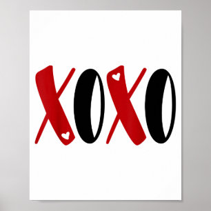 Poster Cadeau mignon Xoxo T Shirt Tee Saint-Valentin Vale