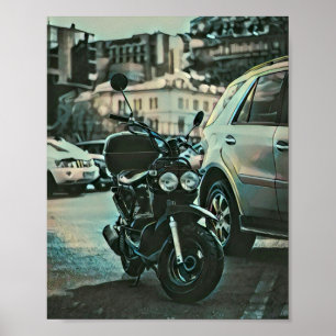 Poster cadeau moto vintage