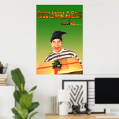 Poster Cadeau non ouvert (Bureau à domicile)