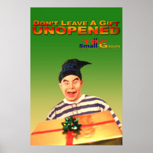 Poster Cadeau non ouvert