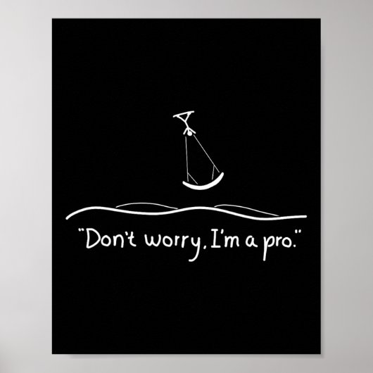 Poster Cadeau Original de Surf Kite (Devant)