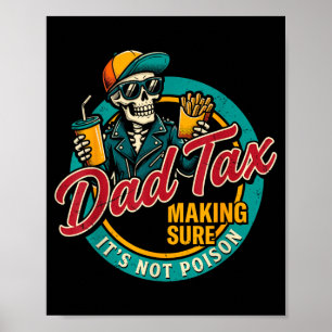 Poster Cadeau Papa Drôle de Fête des Pères pour S'assurer