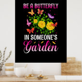Poster Cadeau Papillon | Être un papillon (Cuisine)