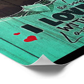 Poster Cadeau parfait personnalisé, à ma lettre de mari (Coin)