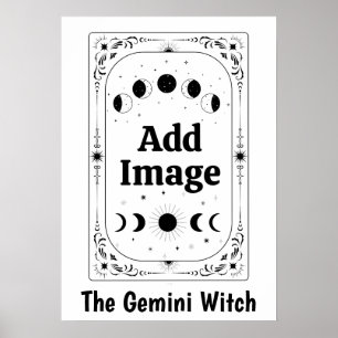 Poster Cadeau personnalisé d'astrologie du zodiaque tarot
