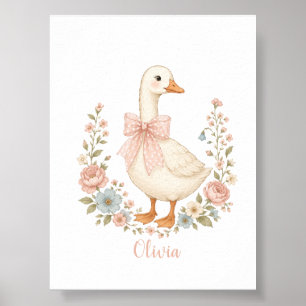 Poster cadeau personnalisé de baby shower pour une nurser