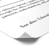 Poster Cadeau personnalisé de l'enseignant du collège (Coin)