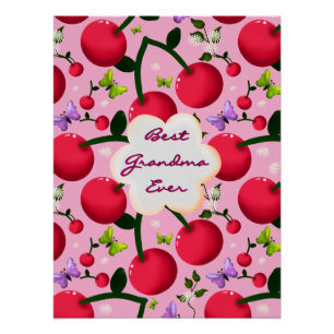 Poster Cadeau personnalisé et sur mesure de papillon en c