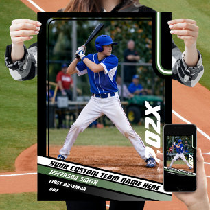 Poster Cadeau personnalisé pour joueur de baseball en ver