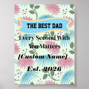 Poster Cadeau personnalisé pour papa Cadeau de la fête de