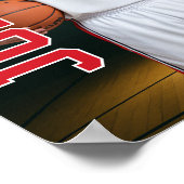 Poster Cadeau Photo Joueur Équipe de Basket-ball Senior S (Coin)