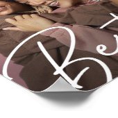 Poster Cadeau photo moderne Besties (Coin)