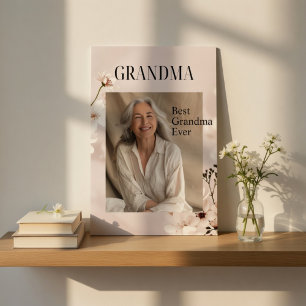 Poster Cadeau photo personnalisé   Meilleure grand-mère q
