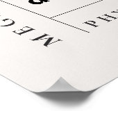 Poster Cadeau physiothérapeutique minimaliste moderne (Coin)