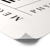 Poster Cadeau physiothérapeutique minimaliste moderne (Coin)