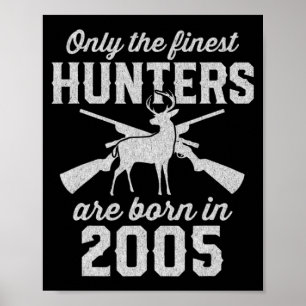 Poster Cadeau pour 18 ans Chasseur de cerfs 18e anniversa
