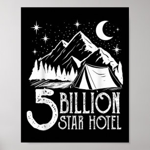 Poster Cadeau pour amateur de camping à l'hôtel cinq mill