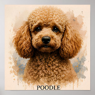 Poster Cadeau pour amateur de chien caniche