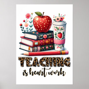Poster Cadeau pour Enseignant Enseigner est une Affaire