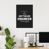 Poster Cadeau pour ingénieur logiciel (Bureau à domicile)