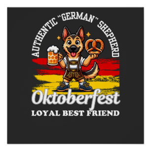 Poster Cadeau Pour L'Amoureux Berger Allemand   Berger Al