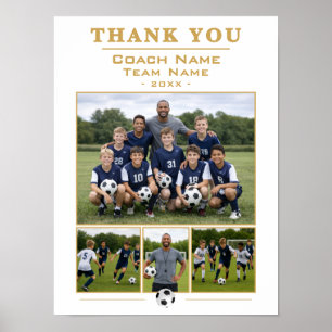 Poster Cadeau pour l'entraîneur de l'équipe de football