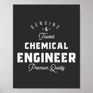 Poster Cadeau pour l'ingénieur chimique