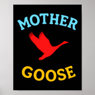 Poster Cadeau pour maman drôle Maman oie mignonne