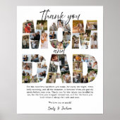 Poster Cadeau pour maman et papa Collage de photos de fam (Devant)