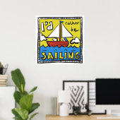 Poster Cadeau pour un marin ou un plaisancier (Bureau à domicile)