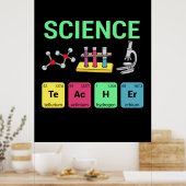 Poster Cadeau Prof Définition Prof de Sciences (Cuisine)