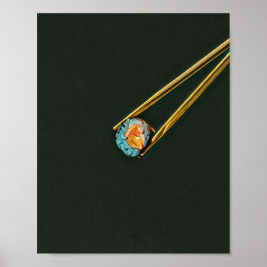 Poster cadeau sushi cool (Devant)
