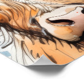 Poster Cadeau vache, vache des Highlands (Coin)