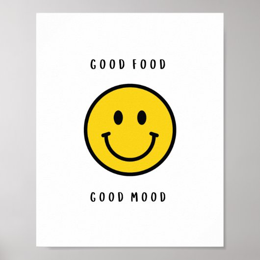 Poster Cadeau visage souriant, visage emoji (Devant)