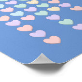 Poster Cadeaux 50e anniversaire - 50e On t'aime (Coin)