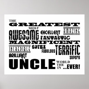 Poster Cadeaux amusants pour les oncles : Le plus grand o
