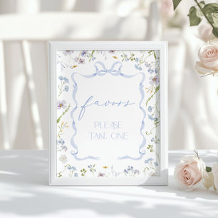 Poster Cadeaux Arc-en-ciel Fleur Sauvage Baby shower