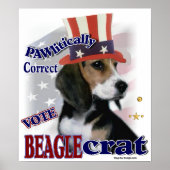 Poster Cadeaux beagles (Devant)