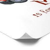 Poster Cadeaux bébé garçon Chaussette Singe Rétro avec vo (Coin)