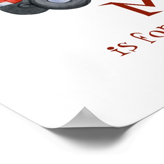 Poster Cadeaux bébé garçon rétro singe en chaussette avec (Coin)