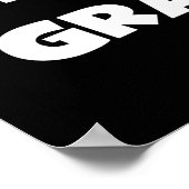 Poster Cadeaux blancs de T-shirts des textes de mamie du  (Coin)